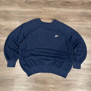 Nike Men's Navy and Blue Sweatshirt